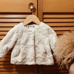 White Fur Special Occasion Jacket